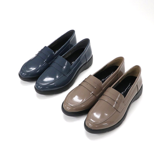 ののん　2足 No.174601-2 newmo(ニューモ) クラリーノ ストレッチ 厚底