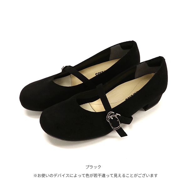 No.244281 クロールバリエ ストラップ付きオブリークトゥパンプス