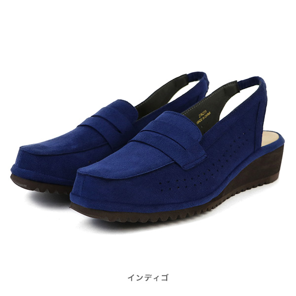 No.274233 クロールバリエ 軽量 バックベルト パンチングローファー/セール