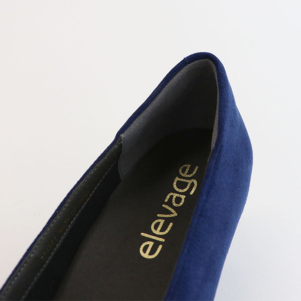 サスティナブル バイカラー スクエアトウ 5cmヒール シューズ