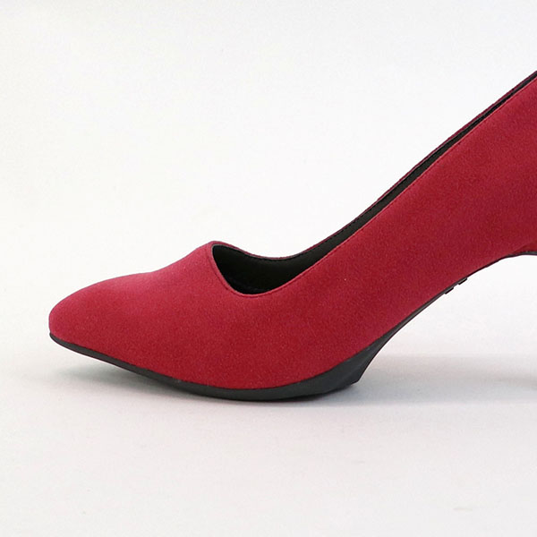 7cmヒール ポインテッドトウ サスティナブル シューズ パンプス 3E