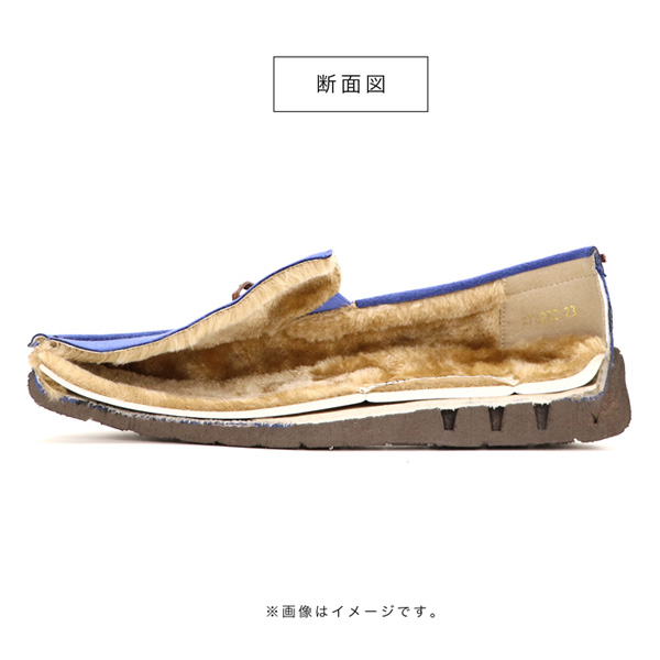 NO.278282 クロールバリエ ファー付きリボンモカシンシューズ