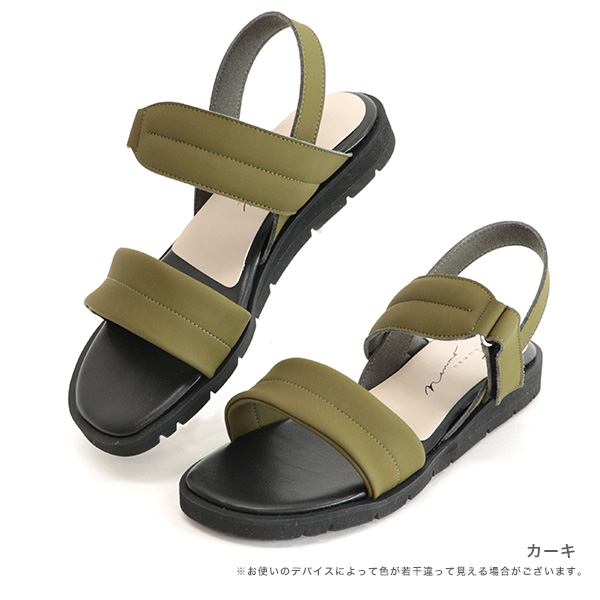 クロールバリエ　ニューモ　サンダル　M カーキ newmo ニューモ クラリーノ ストレッチ トングサンダル