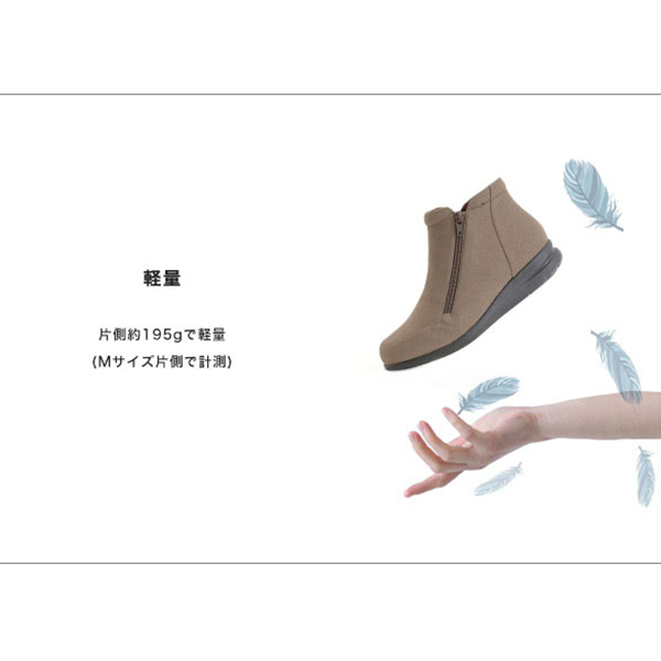 No.474284 クロールバリエ ダブルファスナーショートブーツ