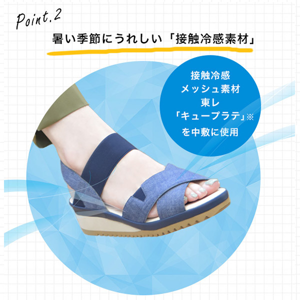 No.574233 クロールバリエ 軽量 クロスゴムスポーティサンダル