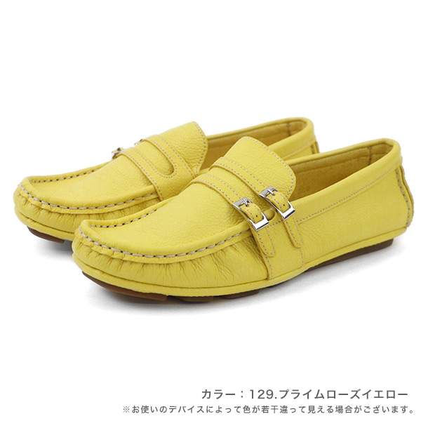 カジュアルシューズ モカシン レディース 痛くない 革 21.5cm 25