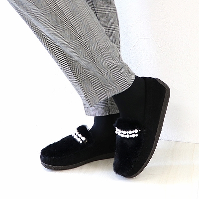 No.878253 クロールバリエ パールビジュー ファー 2WAY 取り外し