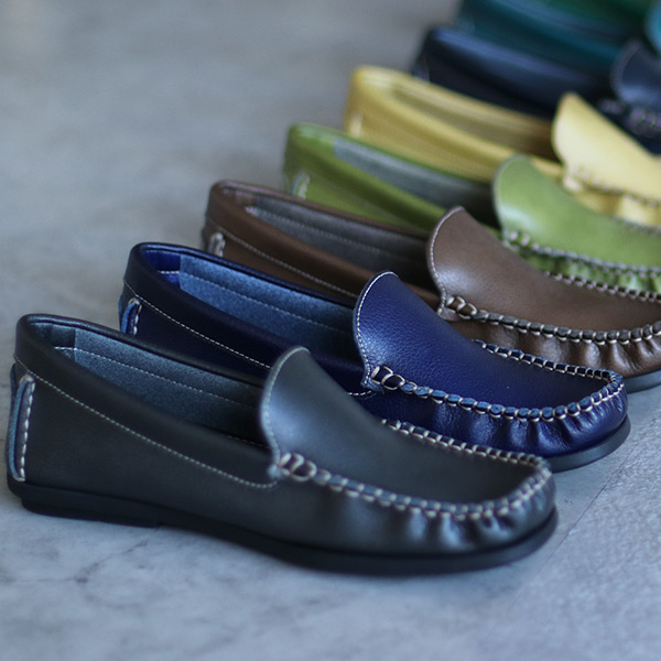 モカシン ローファー 幅広 甲高 レディース 痛くない 21.5cm 25.5